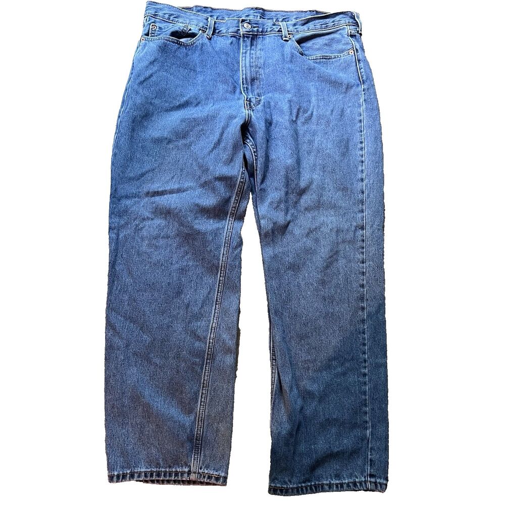 Levi's 550 Relaxed Fit Tapered Leg Medium Wash Denim Blue Jeans Men's 40x30